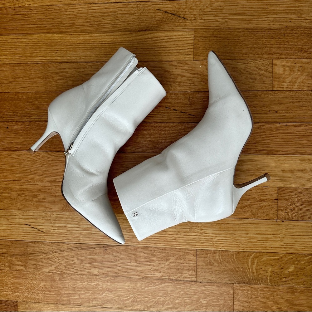 Larroude Mini Kate Bootie in Ivory